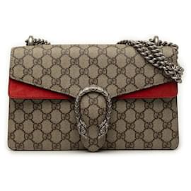 Borsa a tracolla Gucci Beige Medium GG Supreme Dionysus