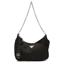 Borsa Prada Black Tessuto Re Edition 2005