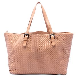 Bottega Veneta Cesta Tote aus braunem Nappa Intrecciato Large
