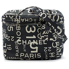 Beauty Case Chanel Black By the Sea Line Coco Print Canvas