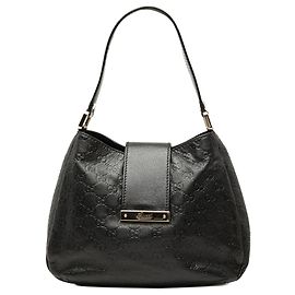 Borsa a tracolla Gucci Black Medium Guccissima New da donna