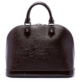 Louis Vuitton Alma PM em couro Epi roxo elétrico