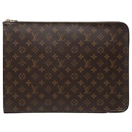 Louis Vuitton Poche Documents Portfolio Monogram Marrone