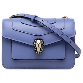 Bulgari Bvlgari Serpenti Forever Crossbody in pelle di vitello viola