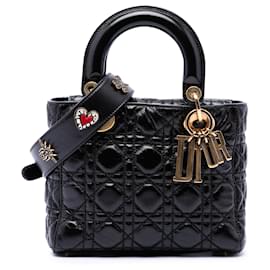 Dior Black Small Crinkled Patent Cannage My ABCDior Lady Dior