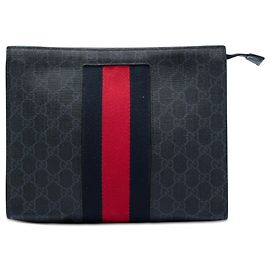 Clutch Gucci Black GG Supreme Web