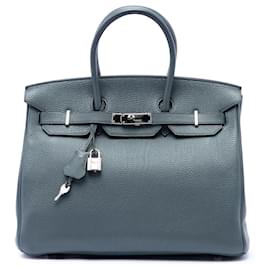 Hermès Blue Togo Birkin Retourne 35