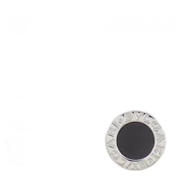Bulgari Orecchini a lobo in oro bianco e onice Bvlgari