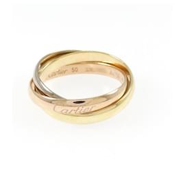 Cartier Trinity Ring aus Rosé Weiß und Gelbgold