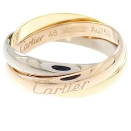 Cartier Trinity Ring 18K Rosé Weiß und Gelbgold