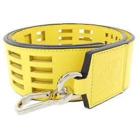 Cinturino in pelle giallo Loewe