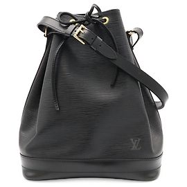 Borsa a tracolla Louis Vuitton Epi Noe in nero