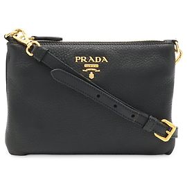 Borsa a tracolla in pelle Vitello Daino Prada