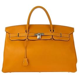 Hermes Birkin Orange Fjord con Palladium Hardware 45 - Hermès
