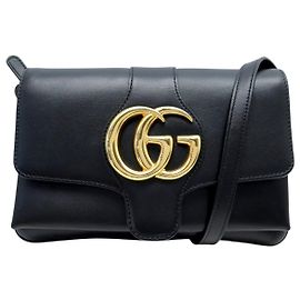 NUOVO ZAMBA GUCCI ARLI SMALL 550129 IN PELLE NERA BORSA A SPALLA