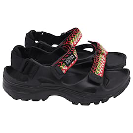 Sandali Lanvin x Suicoke Wake Curb in gomma nera