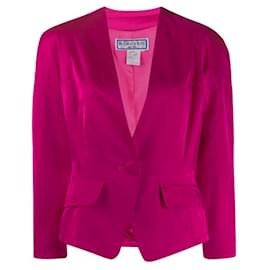 Veste fuchsia à ourlet asymétrique YSL - Yves Saint Laurent