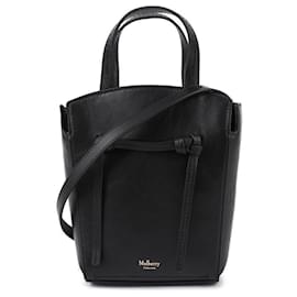 Mulberry Mini Tote Bag Nero in Pelle di Vitello
