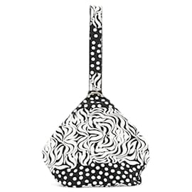Bolso de hombro de algodón bicolor Versace