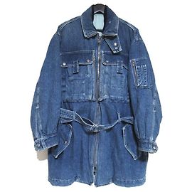 Abrigo acolchado de denim ISSEY MIYAKE DUETRIO