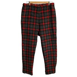 Autre Marque Pantaloni Easy in pile Boa e a quadri BEAMS BOY MAPEL