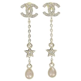Orecchini a lobo Chanel ABG898 Oro e Rosa