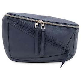 Loewe Puzzle Bag - Navy Leder Umhängetasche