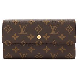 Portafoglio Louis Vuitton Monogram Portefeuille Tresor International Tri-fold Long Wallet