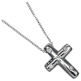 Tiffany & Co. Cross Pendant Platinum and Diamonds Small