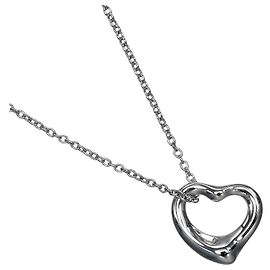 Pendentif Open Heart Elsa Peretti Tiffany & Co. Platine 9mm