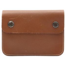 Hermès Pochette da vita in pelle marrone Hermes
