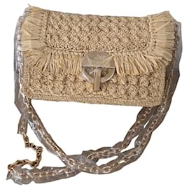 Borsa con patta Vanessa Bruno in rafia