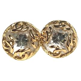 Orecchini a clip placcati in oro Chanel