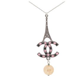 Pendente Chanel CC Paris Button in metallo 21 cm