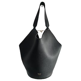 Borsa tote in pelle nera KHAITE