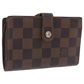 LOUIS VUITTON Damier Ebene Portefeuille Viennois N61674 LV Auth bs36328