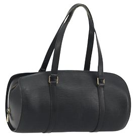 Bolso LOUIS VUITTON Epi Soufflot Negro M52222 LV Auth 194686