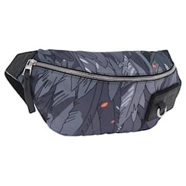 LOEWE LOEWE �~ Studio Ghibli Howl Marsupio in Nylon Nero Grigio Autentico 192555SM - Loewe