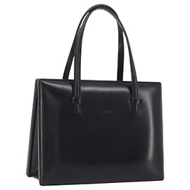 Borsa a mano LOEWE in pelle nera Auth bs36661