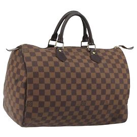 LOUIS VUITTON Borsa Damier Ebene Speedy 35 Hand Bag N41363 LV Auth bs36583