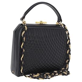 Borsa BALLY in Pelle 2way Nera con Tonalità Oro Autentica BA14687A