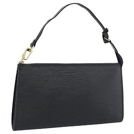 LOUIS VUITTON Epi Pochette Accessoires Bolso de Accesorios Negro M52982 Auth ka5553