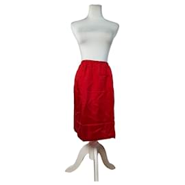 Jupe Vintage Yves Saint Laurent Rouge Vif L