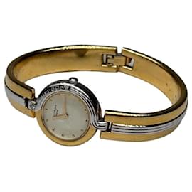 Vintage Courreges Armbanduhr Gold Silber