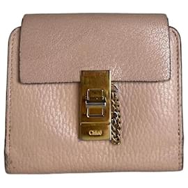 Chloé Cartera Vintage Chloe de piel granulada Rosa Blush Oro