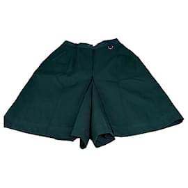 Shorts de algodón vintage Dior Verde bosque M