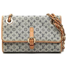 Borsa a tracolla Louis Vuitton Monogram Mini Lin Camille grigia