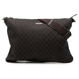 Brown Gucci GG Denim Crossbody