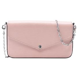 Borsa a tracolla Louis Vuitton Epi Pochette Felicie Rosa