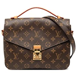 Borsa Louis Vuitton Monogram Pochette Metis marrone